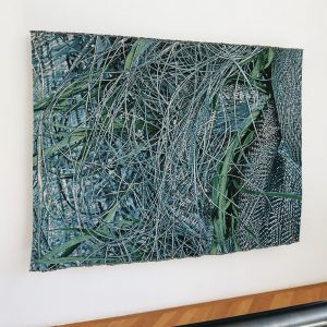 Green Sow Sow, Michael Radyk, cotton, jacquard, 52" x 66" x 1", 2017