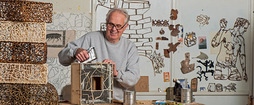 John McQueen in his studio