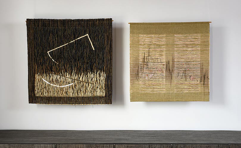 Two Cynthia Schira textiles