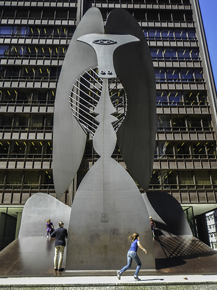 Untitled Sculpture by Pablo Picasso in Daley Plaza, Photo by Tom grotta