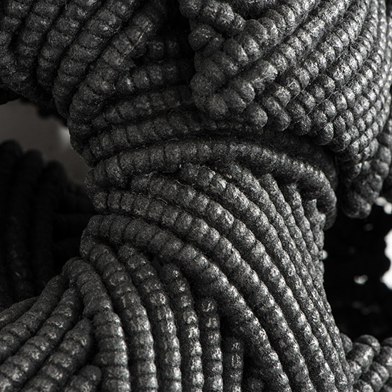 Frederica Luzzi Black Shell Detail, photo by Tom Grotta