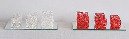 Naomi Kobayashi Red & White Cubes