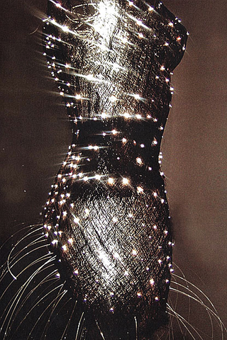 Anda Klancic FiberOptic, textile sculpture