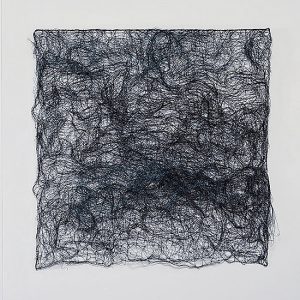 Currents, Nancy Koenigsberg, coated copper wire, 29" x 29" , 2016