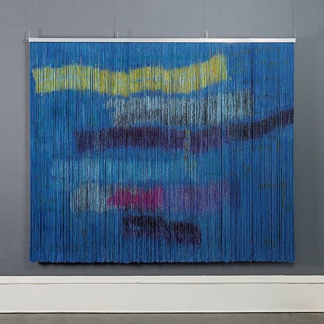 , Biagga (Sea Wind), Ulla-Maija Vikman, painted viscose and linen, 67 x 71 in, 2010