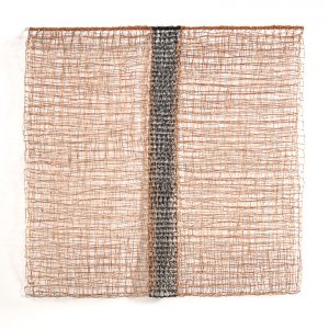 Solitary Path, Nancy Koenigsberg, coated copper wire, 28” x 28” x 5”, 2018