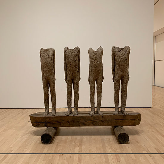 Magdalena Abakanowicz Four on a Bench