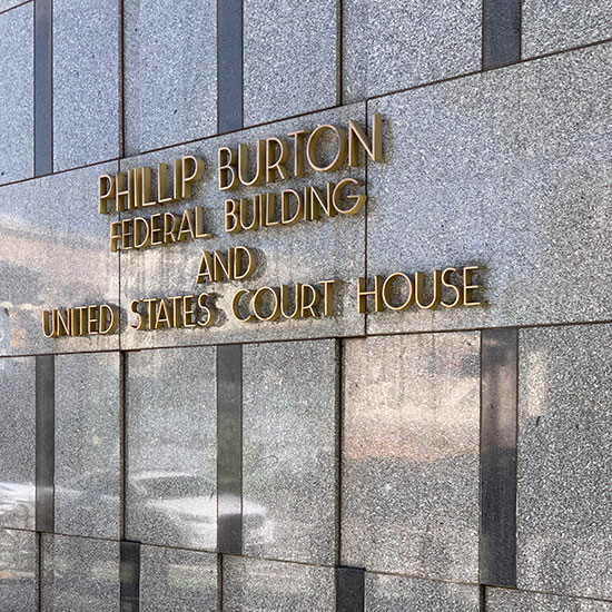 Federal Court House building in San Francisco