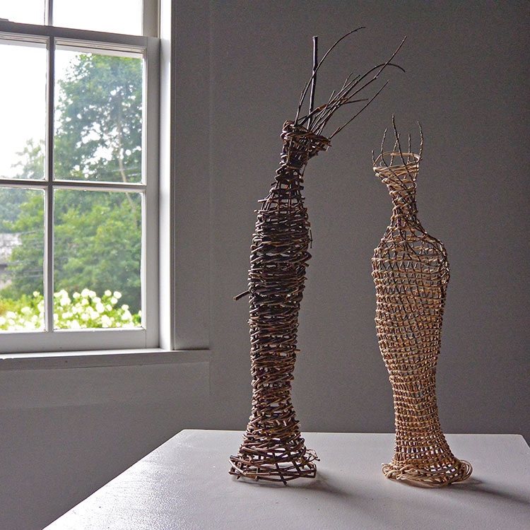 Figurative twig sculptures by Dawn MacNutt