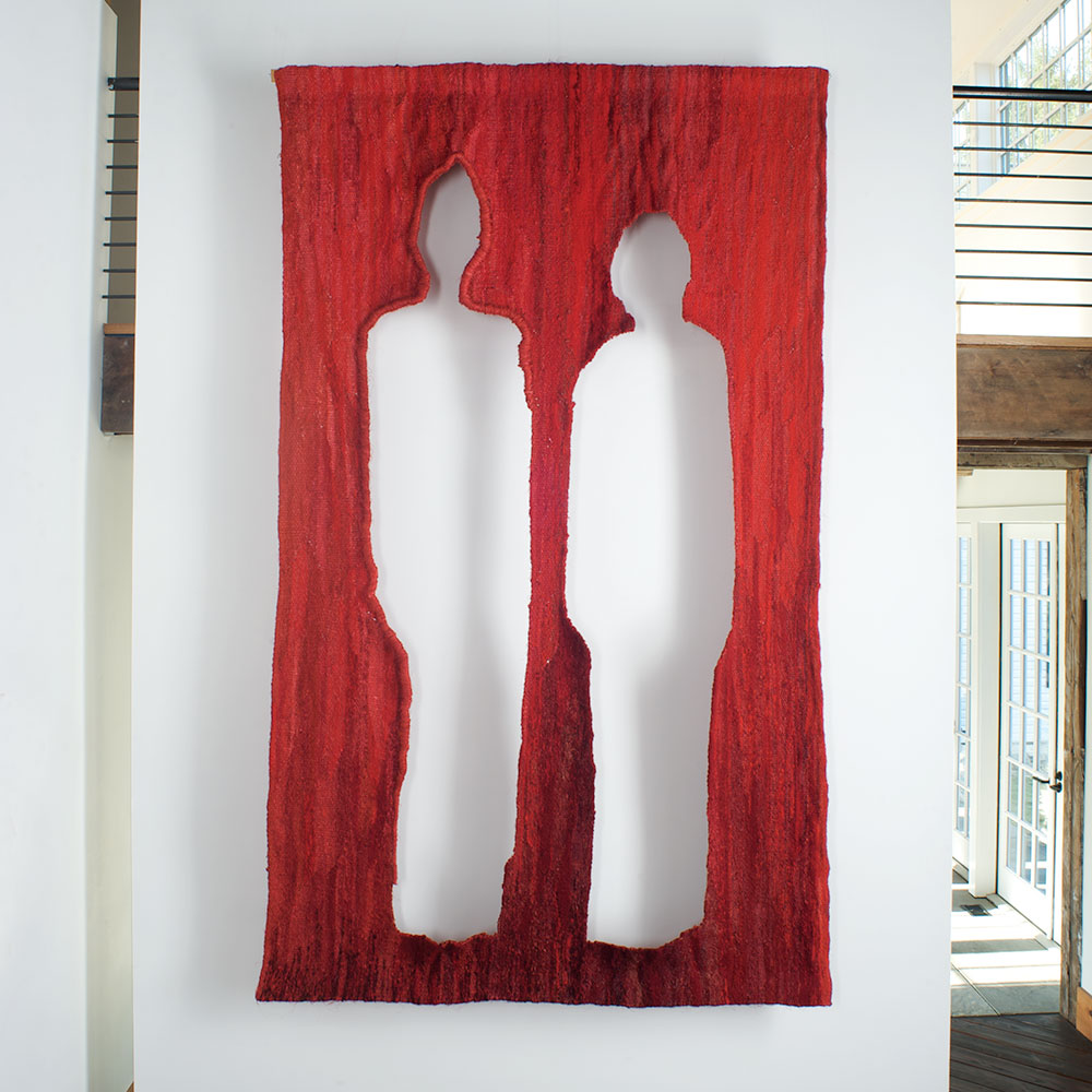 Lila Kulka, Pair, sisal, wool, stilon, 125" x 77", 1989