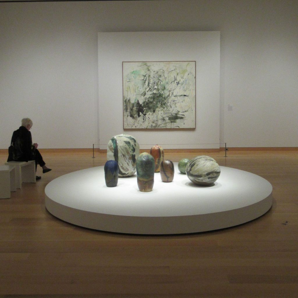 Installation View of Toshiko Takaezu; Pathmakers: Women in Art, Craft and Design, Midcentury and Today and Women Take the Floor at the MFA Boston