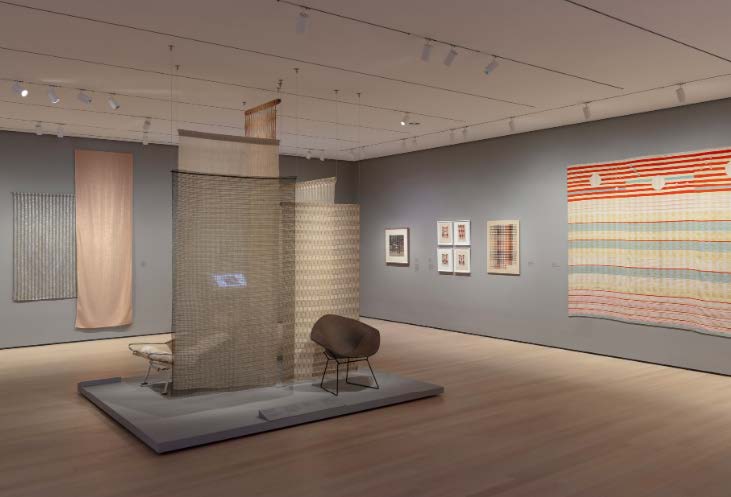 Installation view of “Taking a Thread for a Walk”, The Museum of Modern Art, New York 
2019