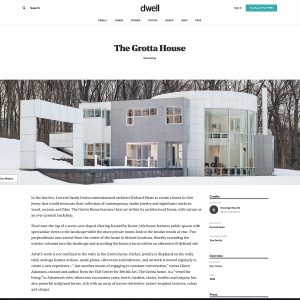 Dwell featured the Grotta House online