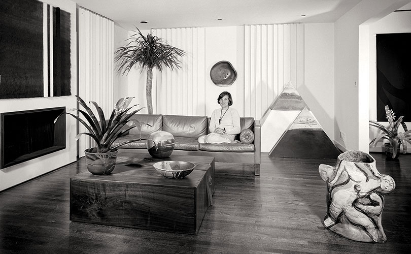Sandra Grotta in her Maplewood, NJ living room