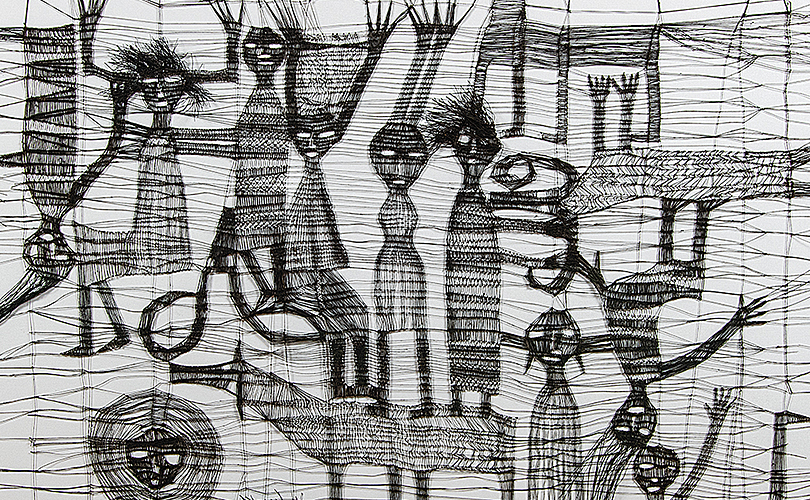 Luba Krejci thread drawing