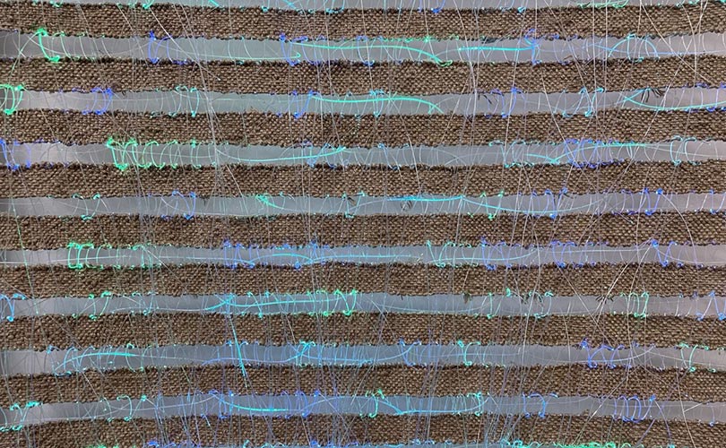 Włodzimierz Cygan Fiber Optic weaving detail