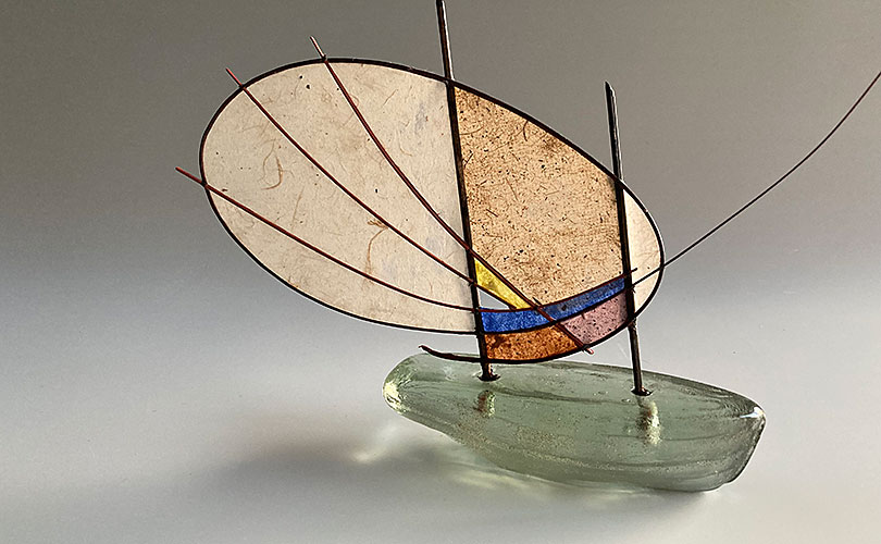 Jane Balsgaard paper and glass boat
