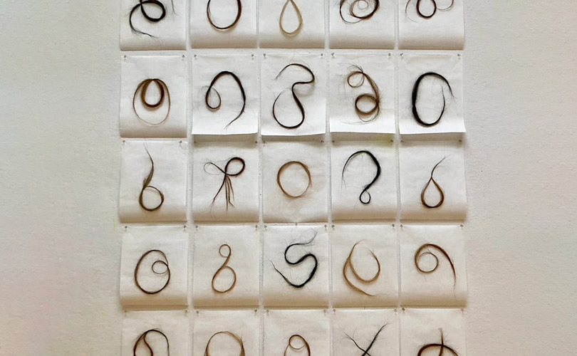 Wendy Wahl horsehair calligraphy