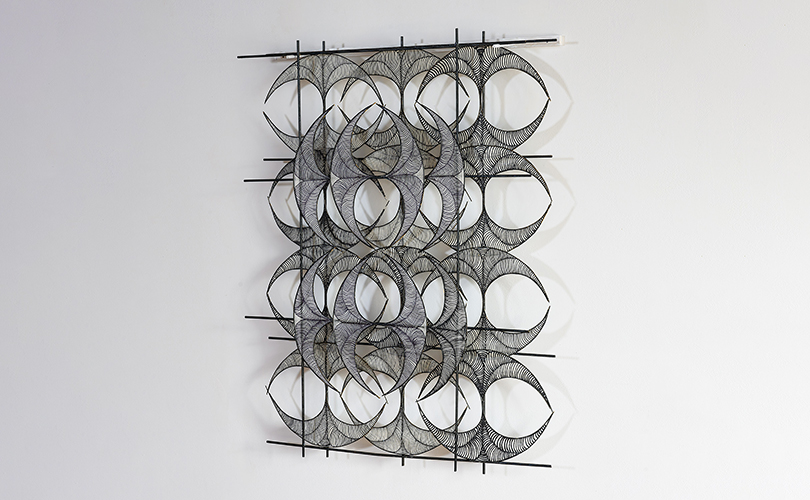 Pat Campbell paper wall sculpture