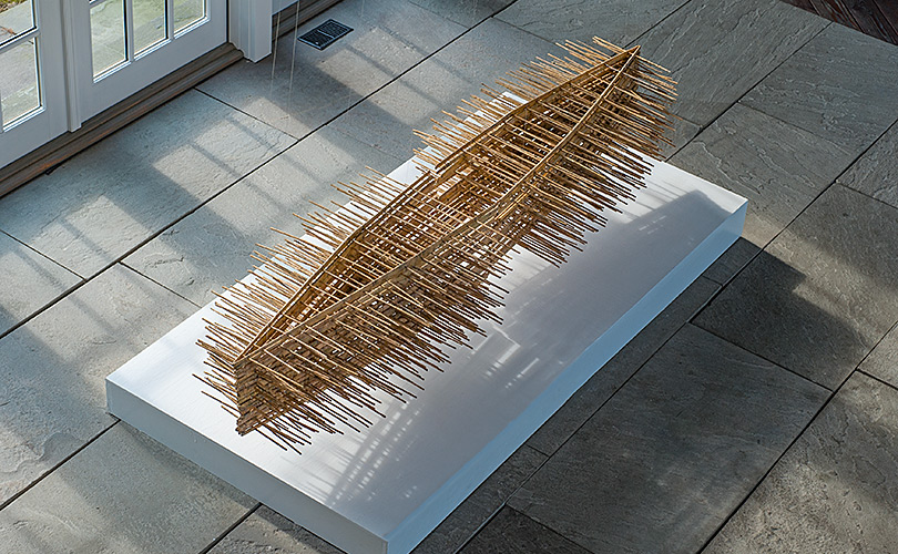 Bamboo boat by Dona Anderson