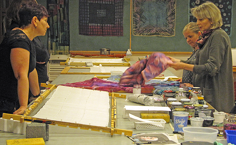 ba Osite at the Icelandic Textile Centre in Blönduós