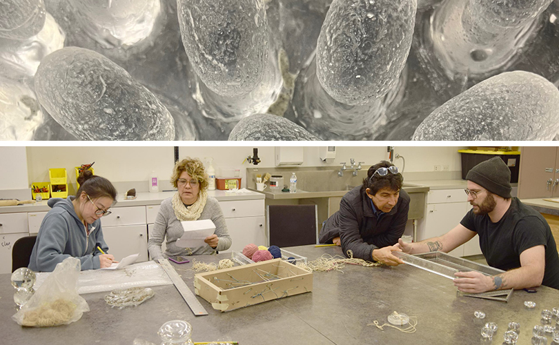 María Dávila and Eduardo Portillo at Glass Pavilion at the Toledo Museum of Art.