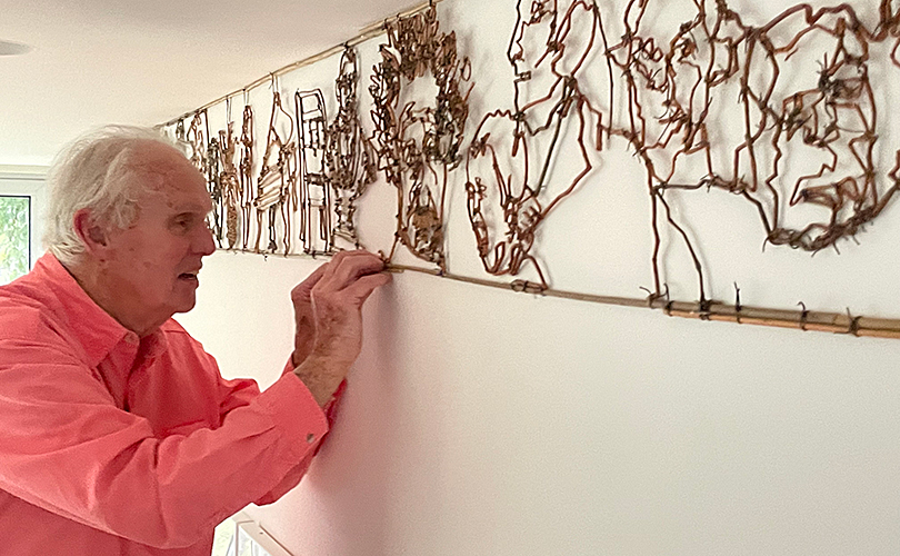 John McQueen installs Frieze
