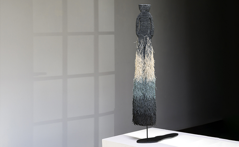 Mary Giles Waxed linen figurative sculpture