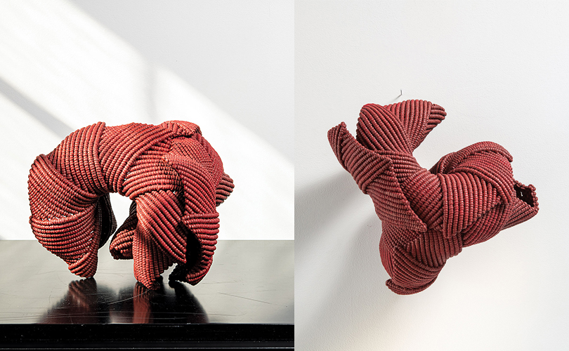 Federica Luzzi Red Shell on and off the wall