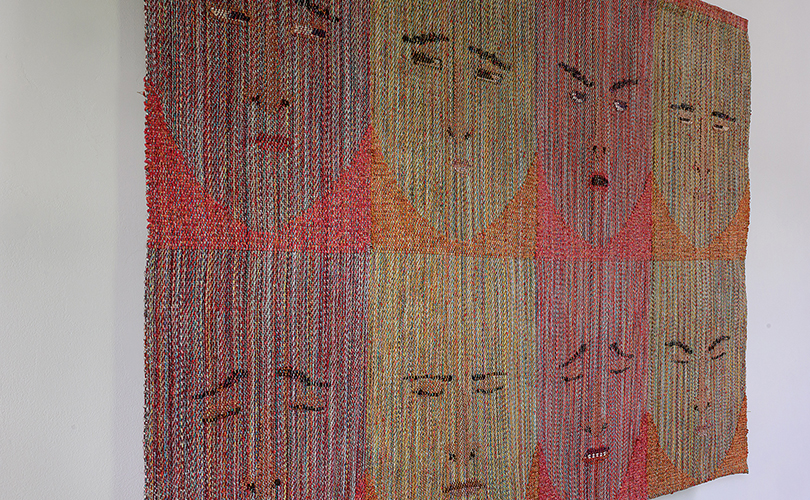 Laura Foster Nicholson Face Tapestry