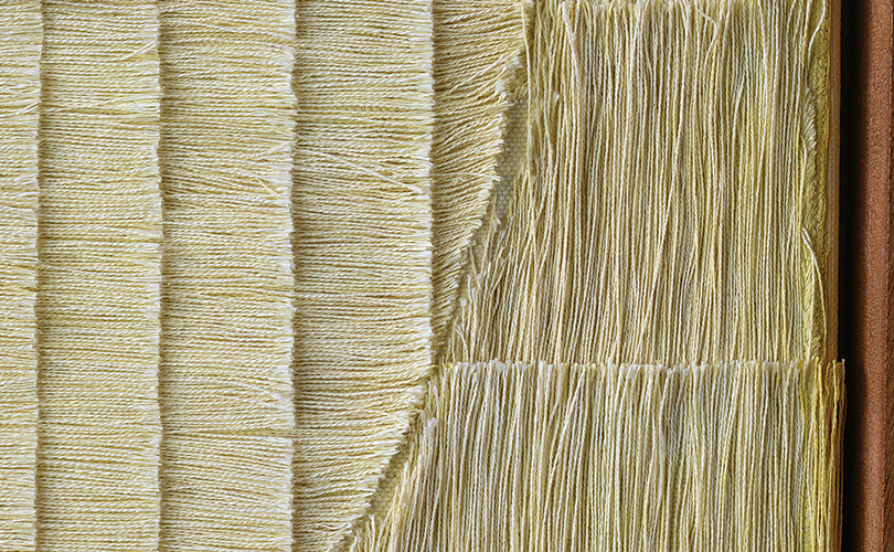 Sophie Rowley handpainted cotton wall hanging detail