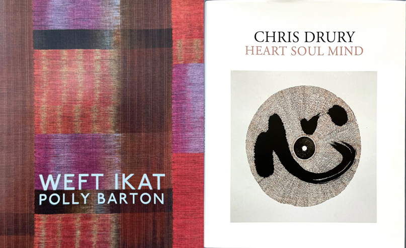 Weft Ikat and Chris Drury Book Covers