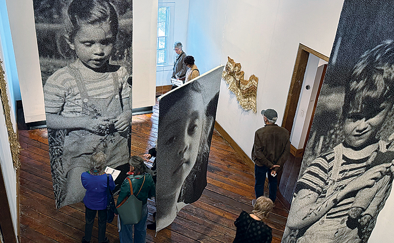 Beauty is Resistance, subversive textile art at browngrotta arts