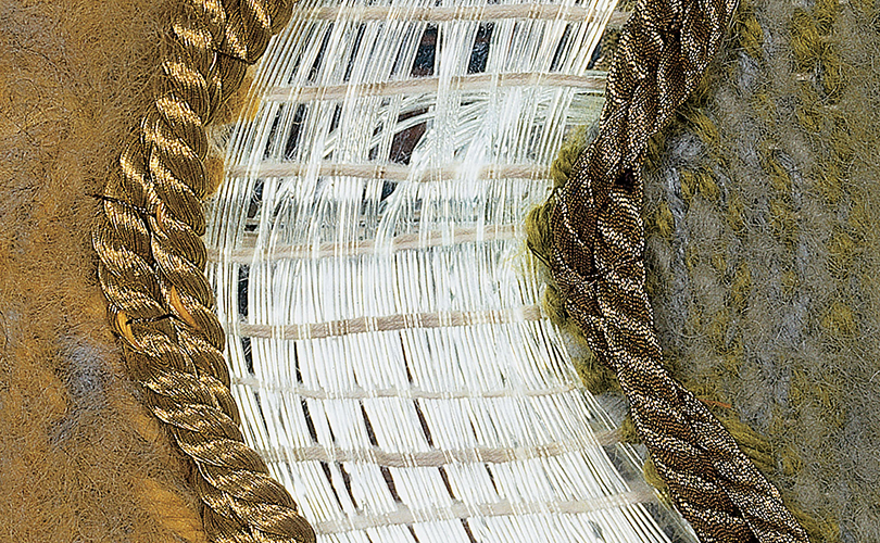 Elégante fiber optic weaving by Mariette Rousseau-Vermette