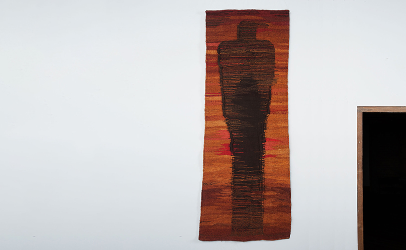 Orange tapestry by Lilla Kulka