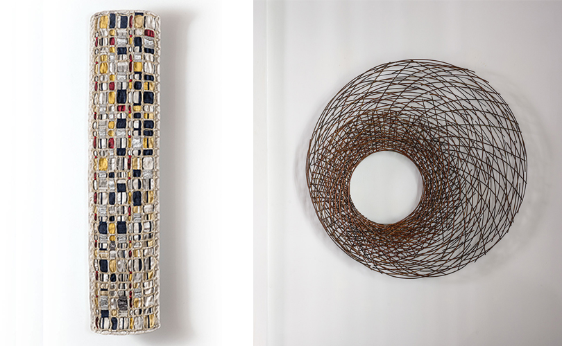 Eduardo Portillo & Maria Davila tapestry and Lizzie Farey willow sculpture