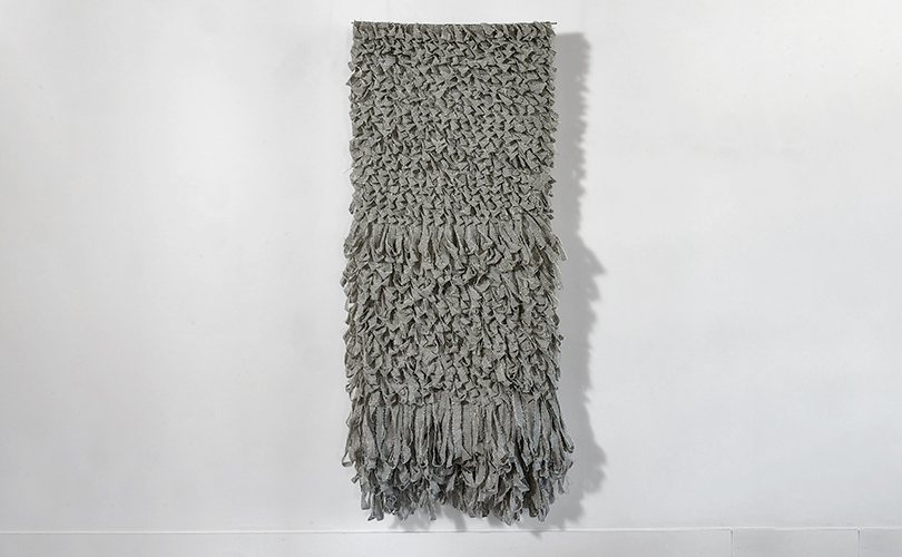 Aby Mackie textured gray wall hanging